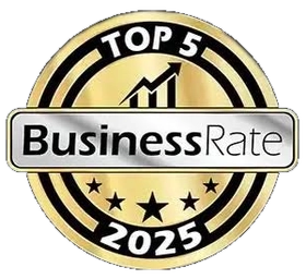 BusinessRate Top 5 2025 award badge